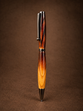 Slimline Gunmetal and Charred Sapele Ballpoint